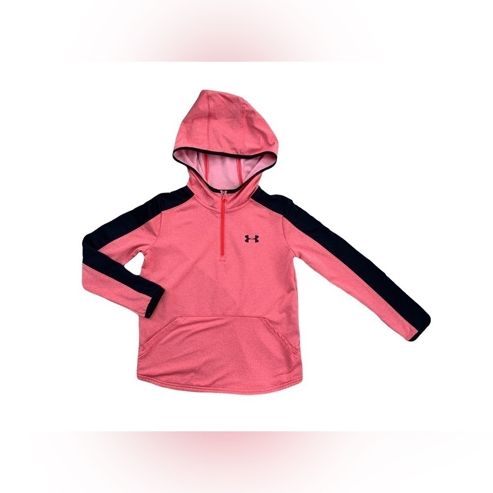 Under Armour Size Youth Sm, 8, Muted Red Coldgear Quarter Zip Pullover